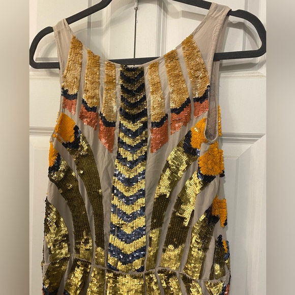 Vero Alfie 100% Silk Sequin Dress - Picture 2 of 7